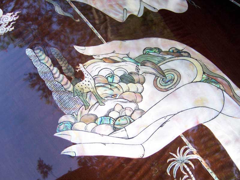 MandoHarp - 'Hands of Gaia' Inlaid Cutaway-Style Acoustic Guitar