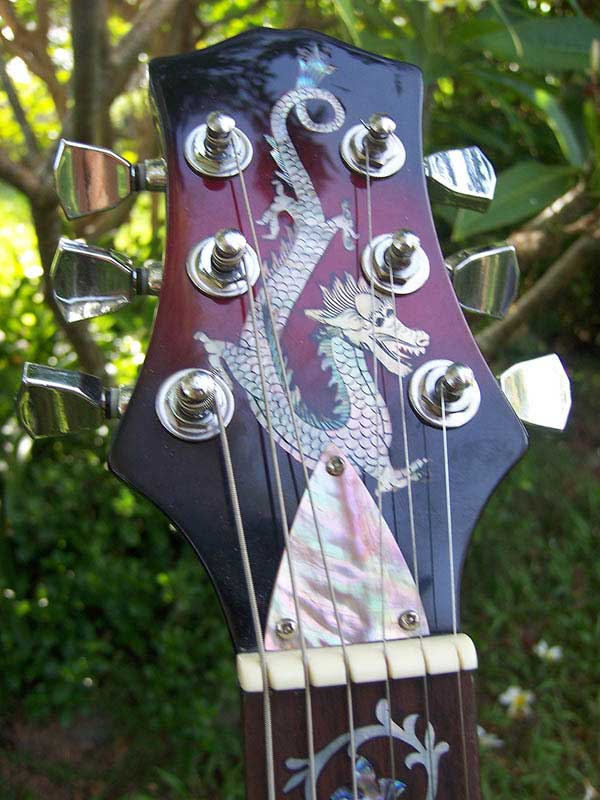 MandoHarp - Red Dragon SG-Style Electric Guitar