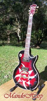 MandoHarp - 'Rotor' - Hand-Made Inlaid 6-Str Electric Guitar