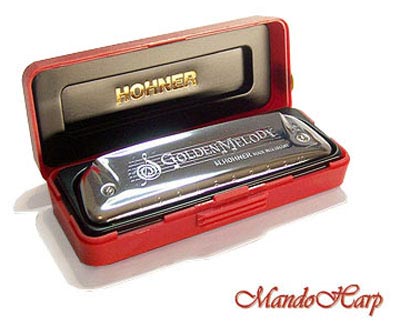 MandoHarp - Hohner 542/20 Golden Melody Diatonic Harmonica - 542/20 Golden Melody