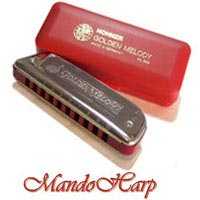 MandoHarp - Hohner 542/20 Golden Melody Diatonic Harmonica - 542/20 Golden Melody