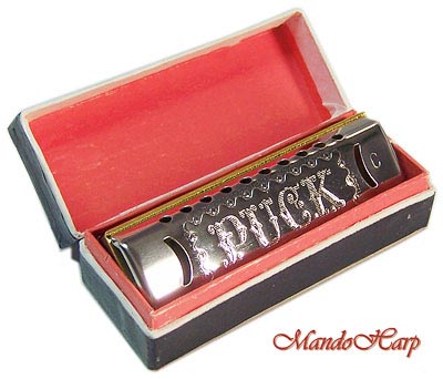MandoHarp - Hohner Historic Miniature Diatonic Harmonica - 550/20 Puck