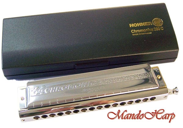 MandoHarp - Hohner Chromatic Harmonica - 280/64 Chromonica 16-Hole
