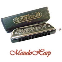 MandoHarp - Hohner Chromatic Harmonica - 253/40 Chrometta 10-hole