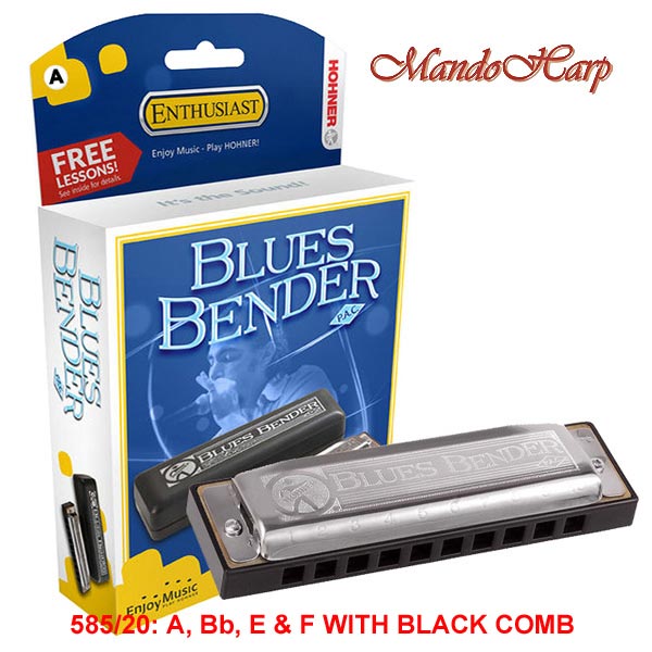 MandoHarp - Hohner Harmonica - 586/20 Blues Bender PAC