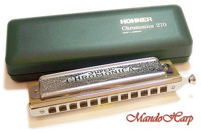 MandoHarp - Hohner Chromatic Harmonica - 270/48 Super Chromonica 12-hole