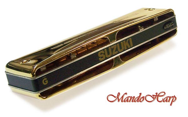 MandoHarp - Suzuki MR-350VG ProMaster Valved Gold Diatonic Harmonica