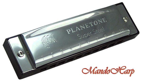 MandoHarp - Tribal Planet Planetone Harmonica - Super Steel