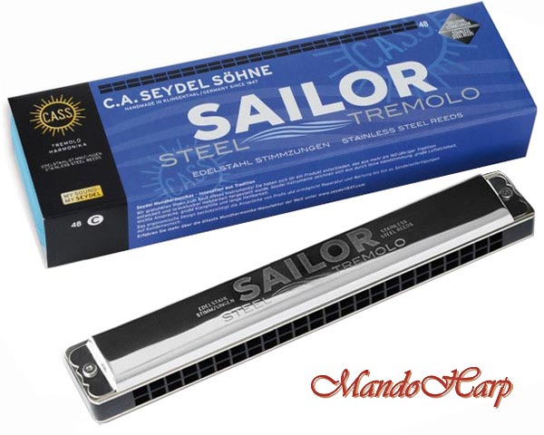 MandoHarp - Seydel Tremolo Harmonica - 26480 Sailor Steel