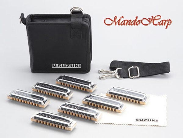 MandoHarp - Suzuki Harmonicas - M-20-S Manji 7-Key Set