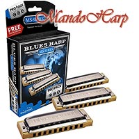 MandoHarp - Hohner Harmonicas - M5330PP Blues Harp MS Pro Pack