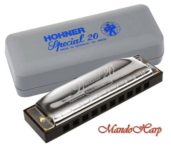MandoHarp - Hohner Diatonic Harmonica - 560/20 Special 20 Country
