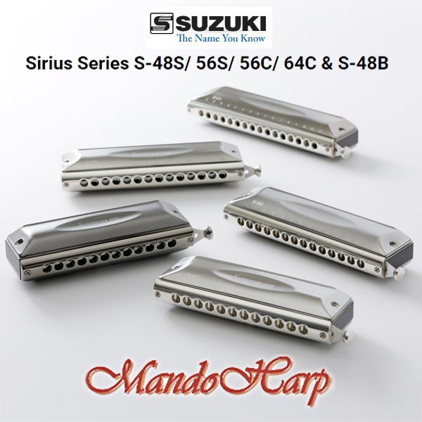 MandoHarp - Suzuki Chromatic Harmonica - S-64C Sirius