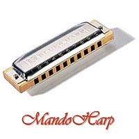 MandoHarp - Hohner Diatonic Harmonica - 532/20 Blues Harp MS - KEY OF G