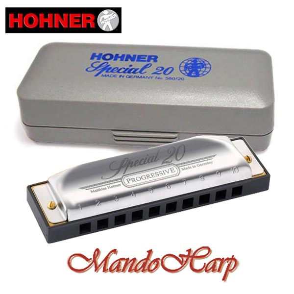 MandoHarp - Hohner Diatonic Harmonica - 560/20 Special 20