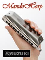 MandoHarp - Suzuki Chromatic Harmonica - S-48B Sirius Bass 12-Hole