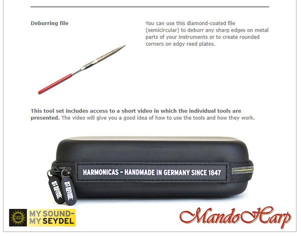 Seydel 901000 Harmonica Tool Set