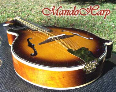 MandoHarp - 'Floral Vines' Hand-Made F4-Style Inlaid Mandolin