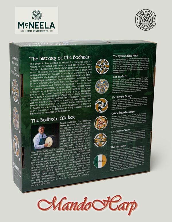 McNEELA Green Celtic Knot Bodhr�n