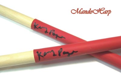 MandoHarp - 'GRIPS' Drumsticks from Kenny Payne - Maple 7A - Latex Hand Grips