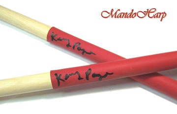MandoHarp - 'GRIPS' Drumsticks from Kenny Payne - Maple 7A - Latex Hand Grips