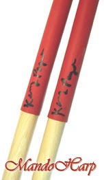 MandoHarp - 'GRIPS' Drumsticks from Kenny Payne - Maple 7A - Latex Hand Grips