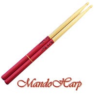 MandoHarp - 'GRIPS' Drumsticks from Kenny Payne - Maple 7A - Latex Hand Grips