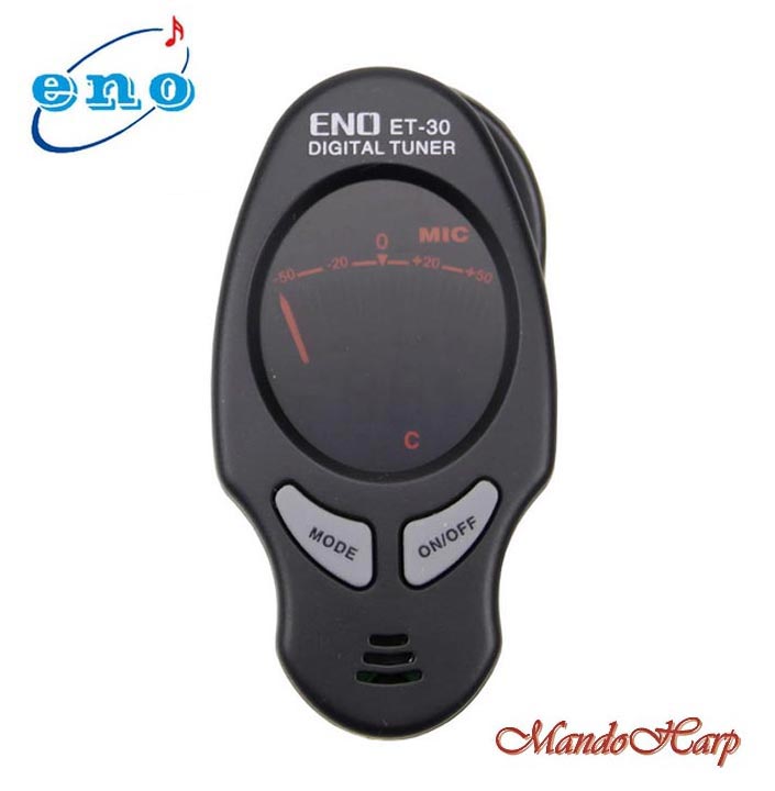 MandoHarp - Eno ET-30 Clip-On Backlit LCD Chromatic Mandolin/Violin/Ukulele/Banjo Tuner