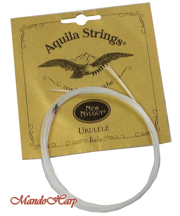MandoHarp - Ukulele Strings - Aquila 7U Concert, Regular High G, All Nylgut �