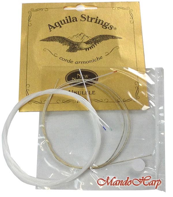 MandoHarp - Ukulele Strings - Aquila 15U Tenor, GCEA, Wound Low G, 3 x Nylgut �