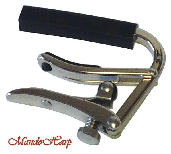 MandoHarp - Shubb Standard Capo - C1 for Steel String Guitar - Polished Nickel