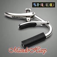 MandoHarp - Shubb Standard Capo - C5 for Banjo, Mandolin, Bouzouki - Polished Nickel