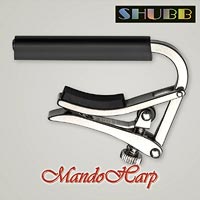 MandoHarp - Shubb Deluxe Capo - S2 for Nylon String Guitar - Stainless Steel
