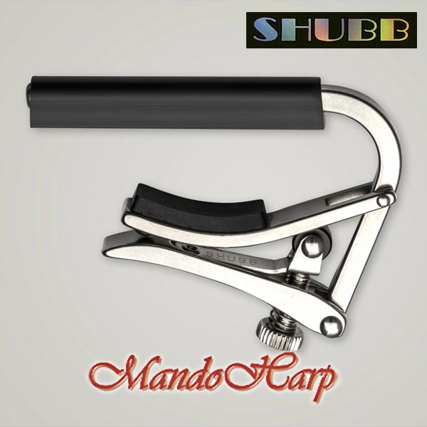 MandoHarp - Shubb Deluxe Capo - S2 for Nylon String Guitar - Stainless Steel