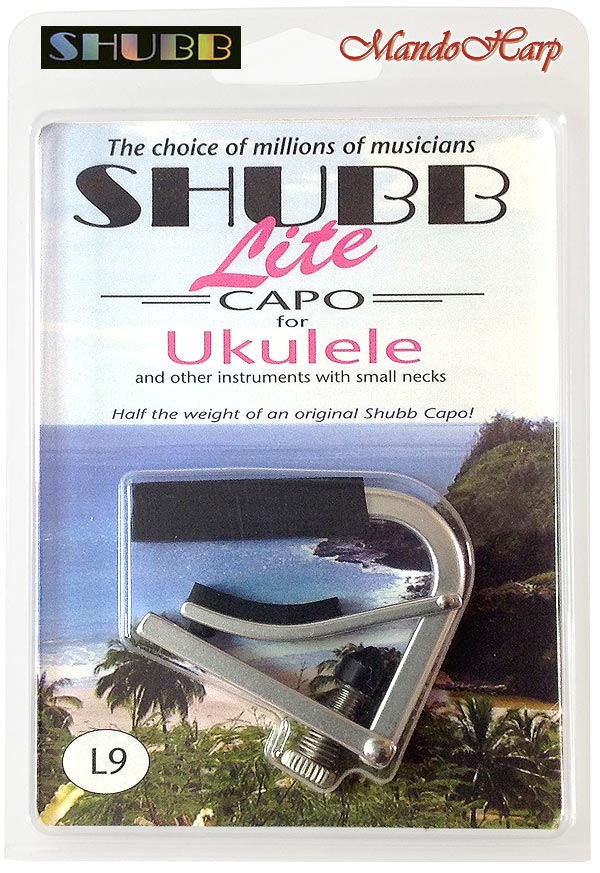 MandoHarp - Shubb Lite Capo - L9 for Ukulele - Aluminium