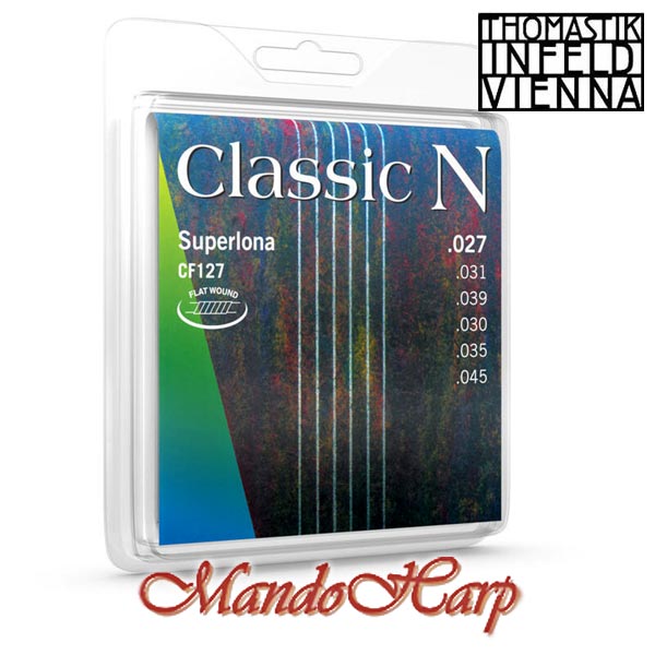 MandoHarp - Thomastik-Infeld CF127 Superlona Classic N Guitar Strings - Light 0.027-0.045