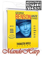MandoHarp - Thomastik-Infeld GR112 George Benson Jazz Guitar Strings - Round Wound, Medium Light 0.012-0.053