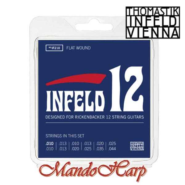 MandoHarp - Thomastik-Infeld 12 IF210 Rickenbacker 12-String Electric Guitar Strings - 0.010-0.044